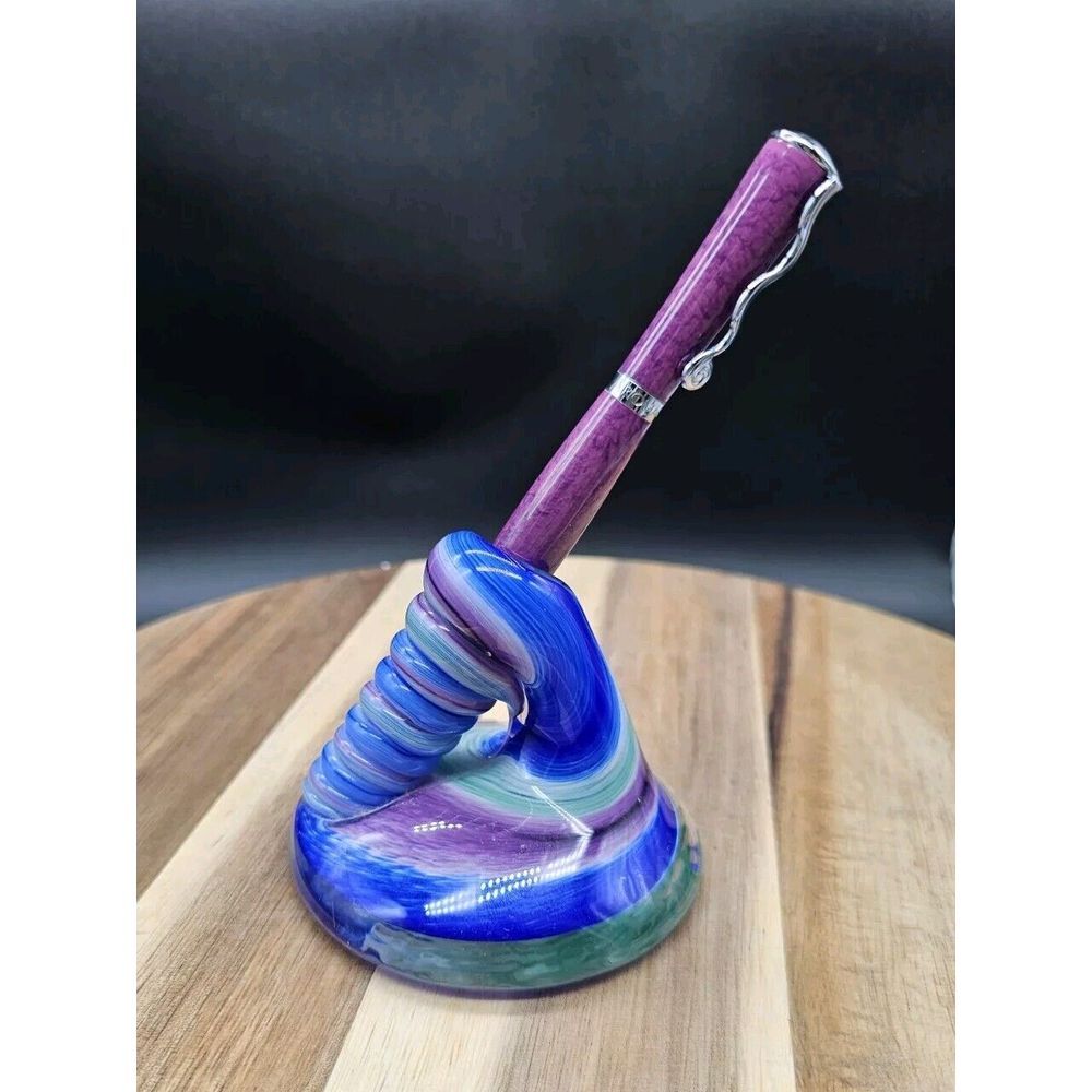 Hudson Hand Sculptedâ Glass Pen Holder